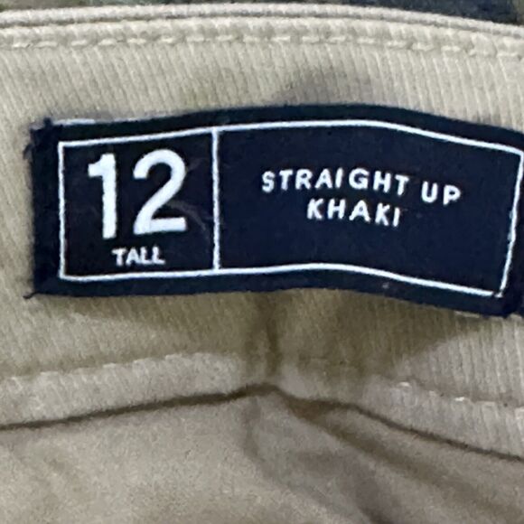 Gap Womens Pants Beige Size 12 Tall Straight Up Khaki High Rise Cotton Blend $80 - Picture 10 of 14